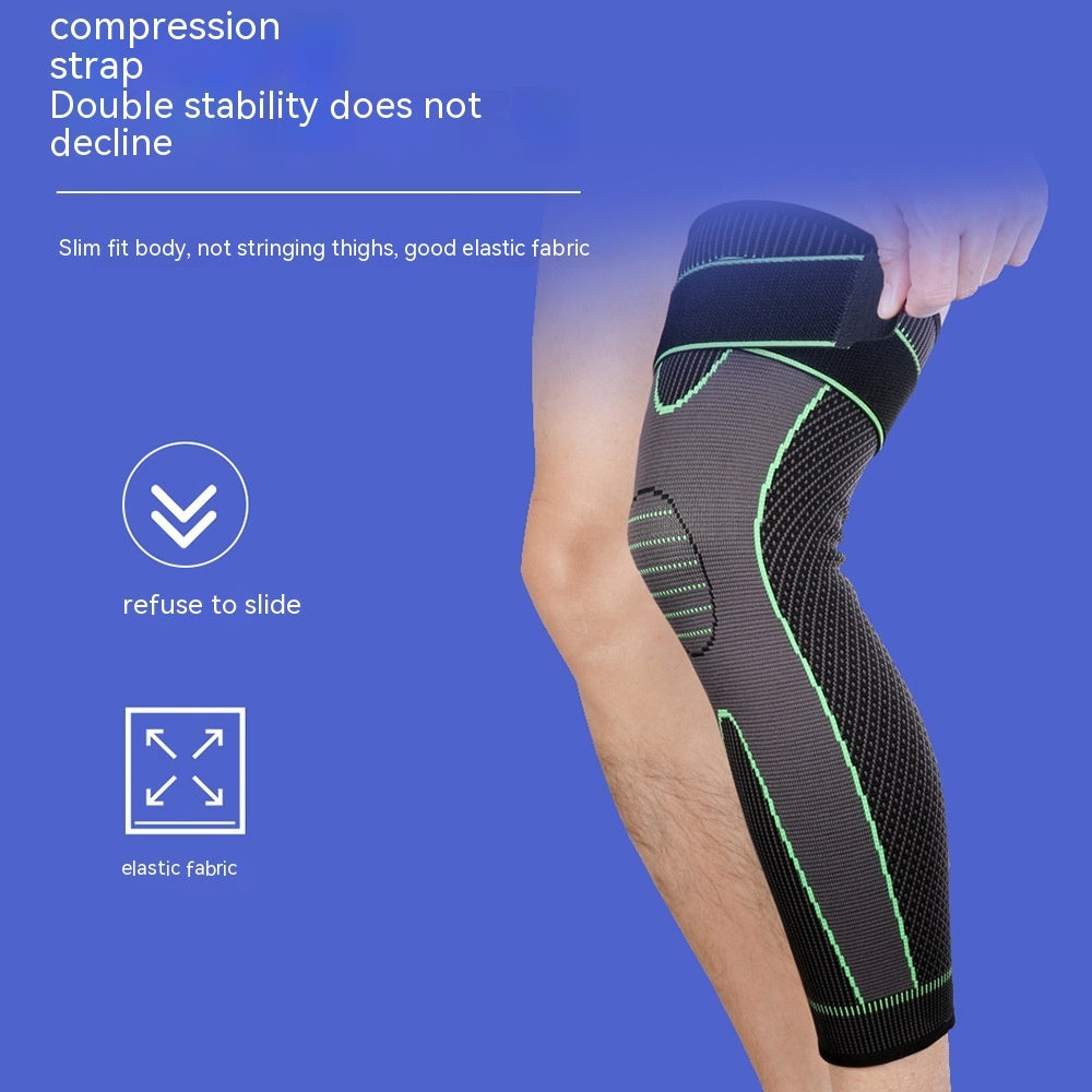 Warm Knee & Leg Sleeve | Non-Slip Long Cotton Sleeve for Fall/Winter | Joint Pain Relief in Sports & Daily Wear for Men & Women