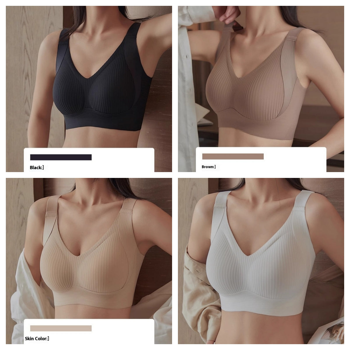 Seamless women's bra