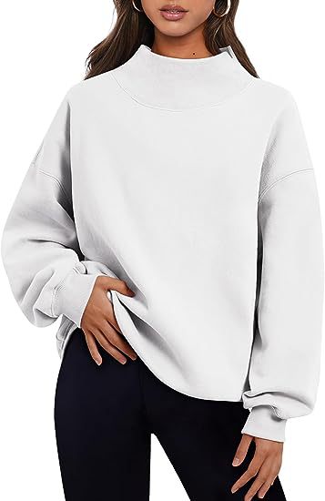 Oversized mockneck sweatshirt