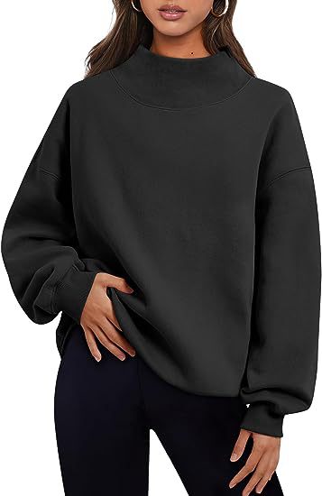 Oversized mockneck sweatshirt