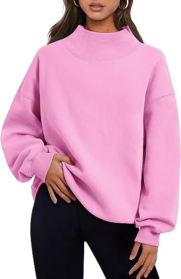 Oversized mockneck sweatshirt