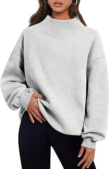 Oversized mockneck sweatshirt