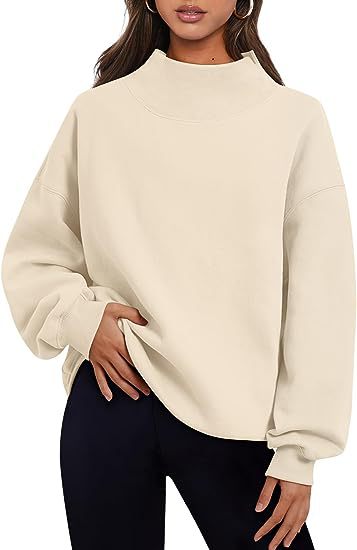 Oversized mockneck sweatshirt