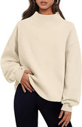 Oversized mockneck sweatshirt